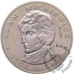 100 złotych -Adam  Mickiewicz profil
